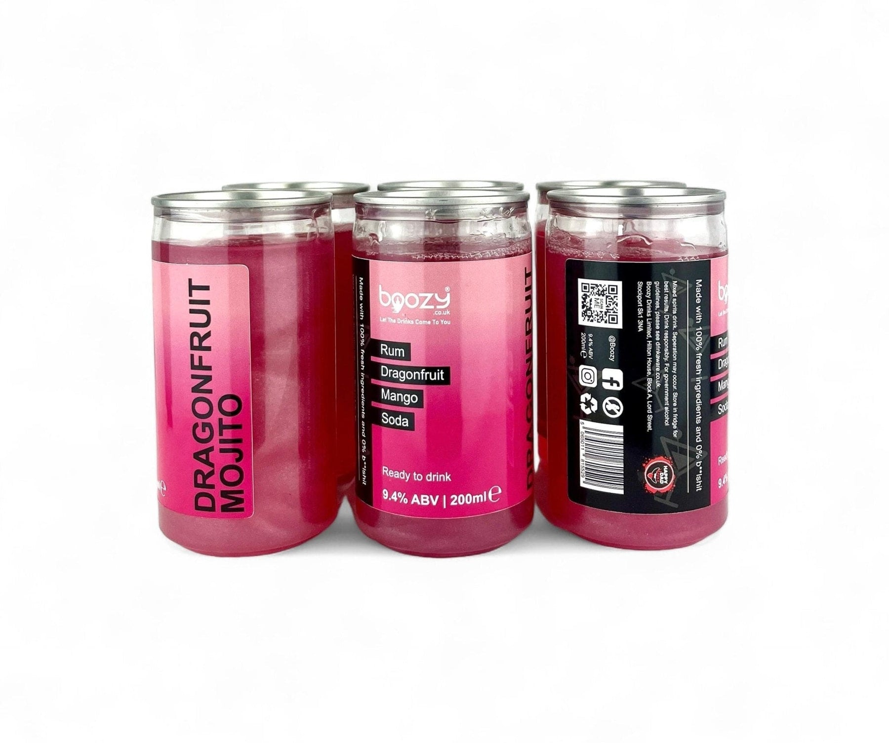 Dragonfruit Mojito | 9.4% ABV | 200ml | Pack Size: 1/6/12/24 - Boozy
