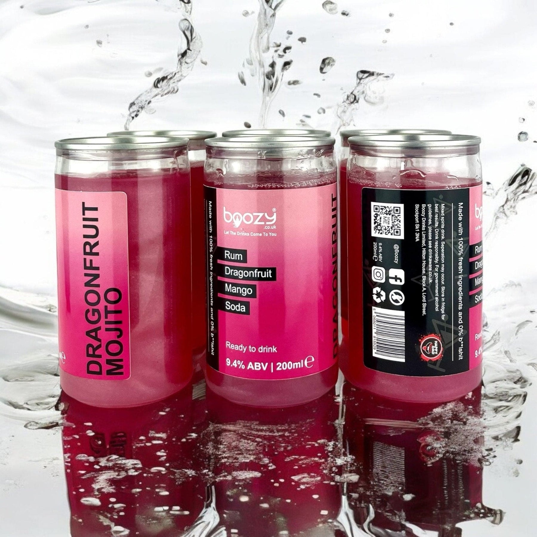 Dragonfruit Mojito | 9.4% ABV | 200ml | Pack Size: 1/6/12/24 - Boozy
