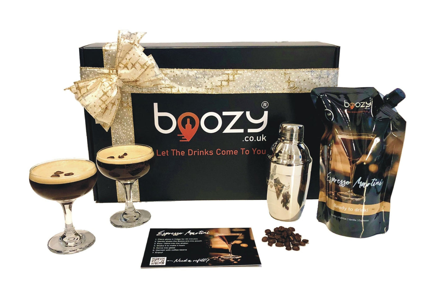 Boozy Premium Cocktail Gift Sets With Glasses, For Special Occasions - Boozy