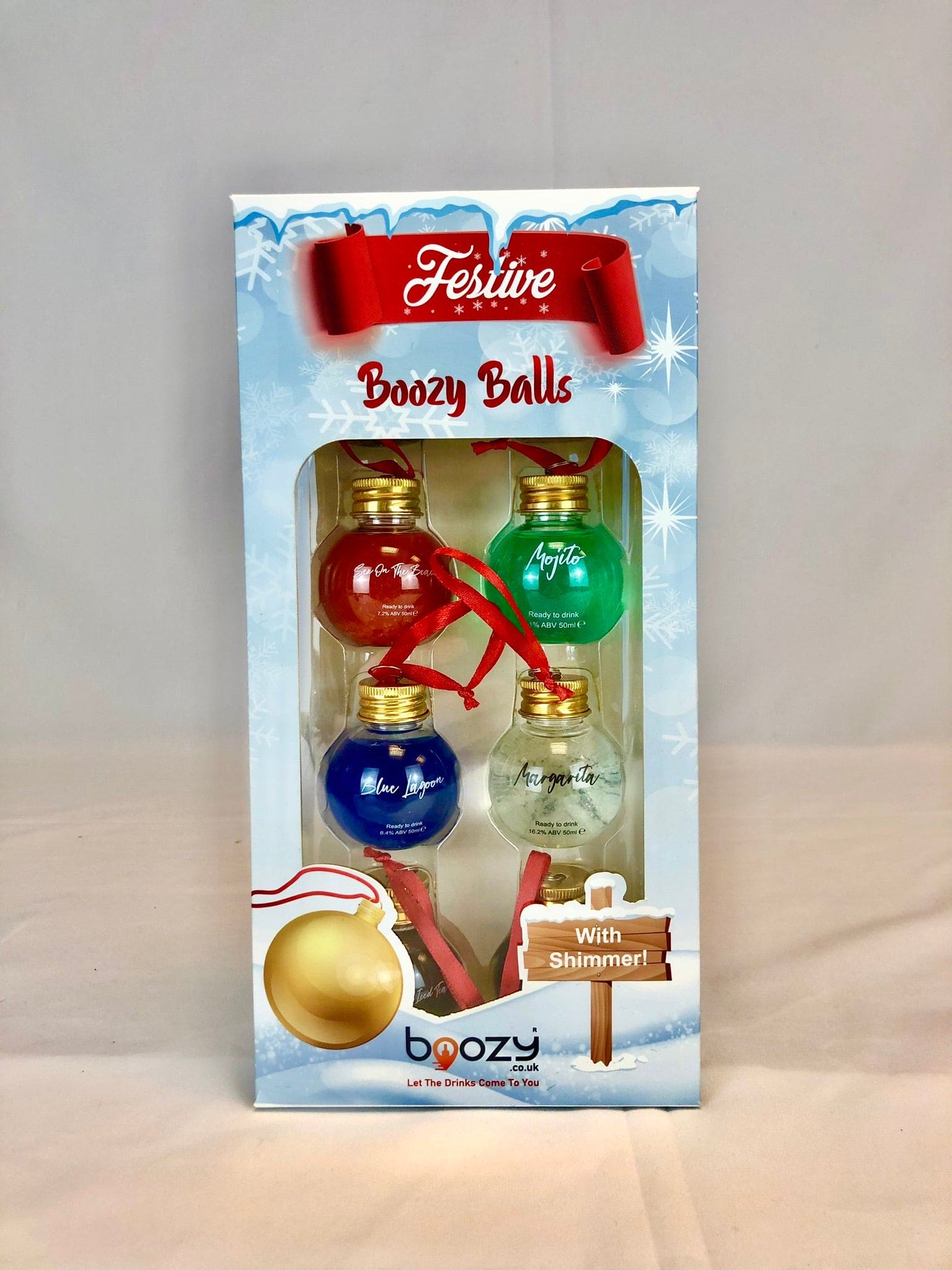 Boozy Balls: Festive Cocktail Baubles. 8 Pack Filled With Delicious Cocktails - Boozy