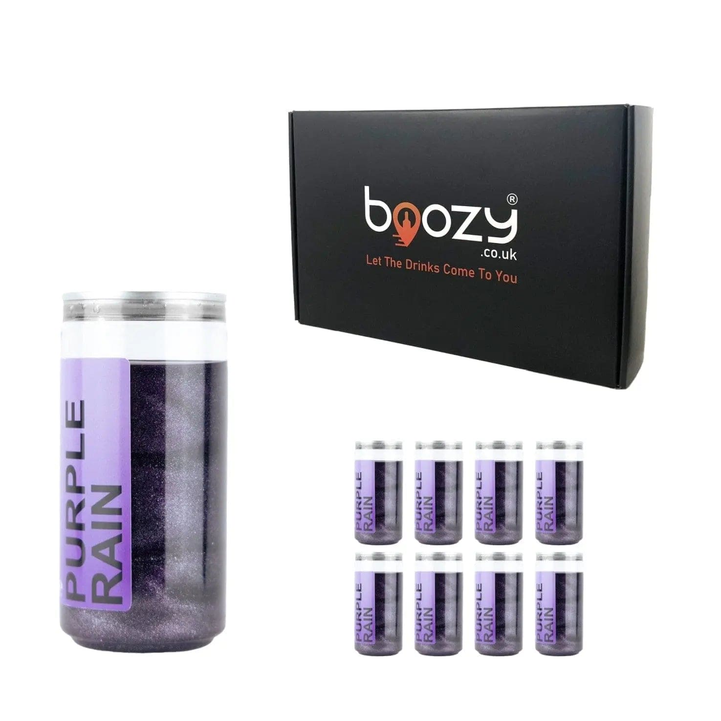 Purple Rain Cocktail | 8.4% ABV | 200ml Cans | Vodka & Blue Curacao - Boozy