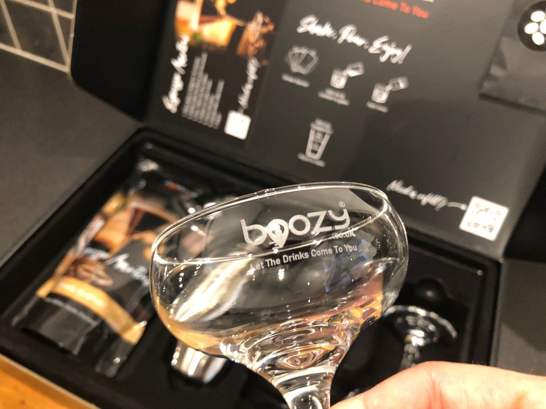 Boozy Espresso Martini Cocktail Kit With Shaker & Glasses In Gift Box - Boozy