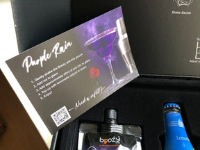 Boozy Purple Rain Gift Set Box With Glasses - Boozy