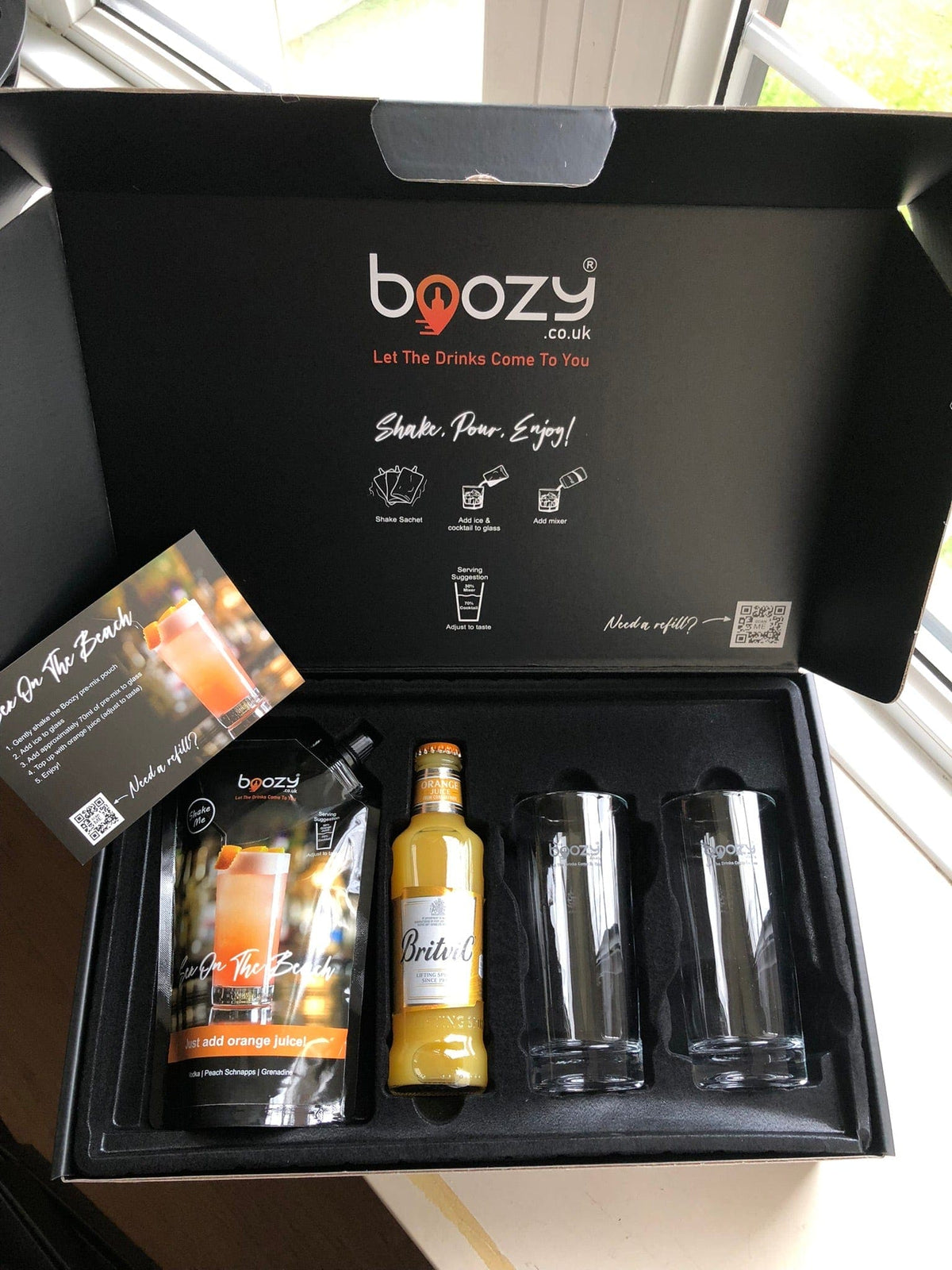 Boozy Sex On The Beach Gift Set Box With Glasses - Boozy